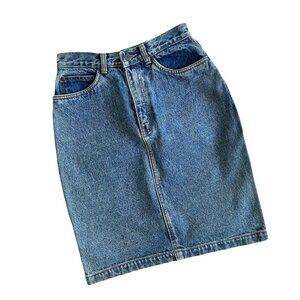 Esprit Sport Vtg 90s Ligh Wash High/Mid Rise Pencil Denim Skirt